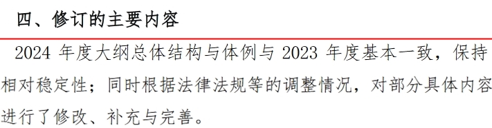 2024稅務師財務與會計大綱變化