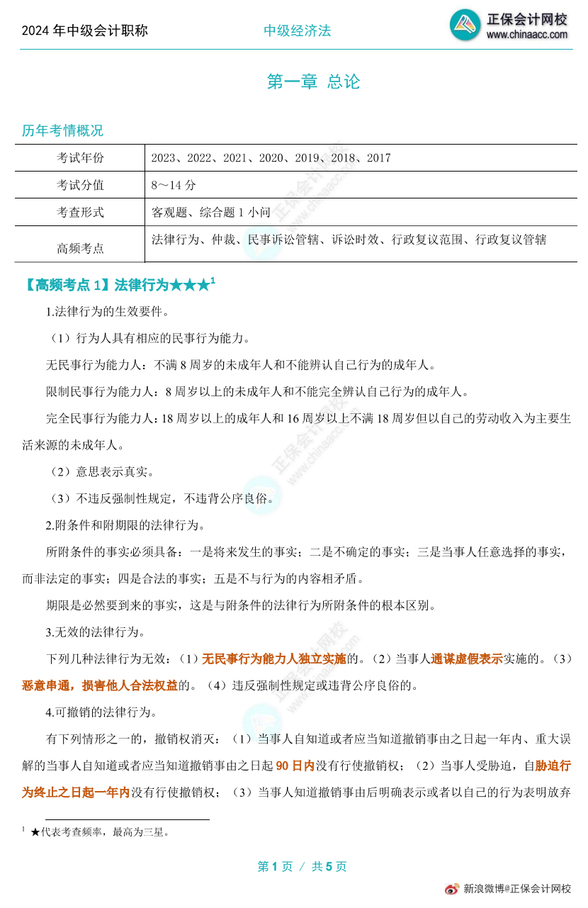 【高頻考點(diǎn)】2024中級(jí)會(huì)計(jì)職稱(chēng)三科高頻考點(diǎn) 考前必看！