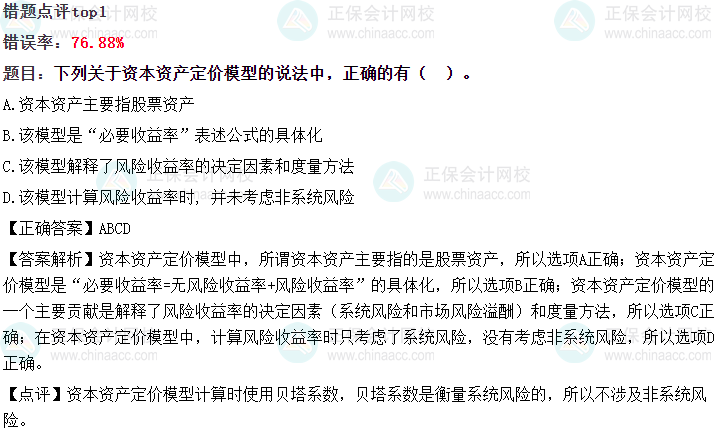 2024中級會計第三次萬人?？钾攧展芾礤e題率Top10題目！