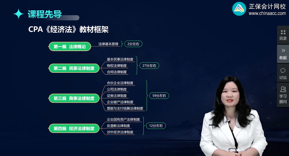 CPA經濟法法條太多太亂？教材框架幫你梳理清楚！