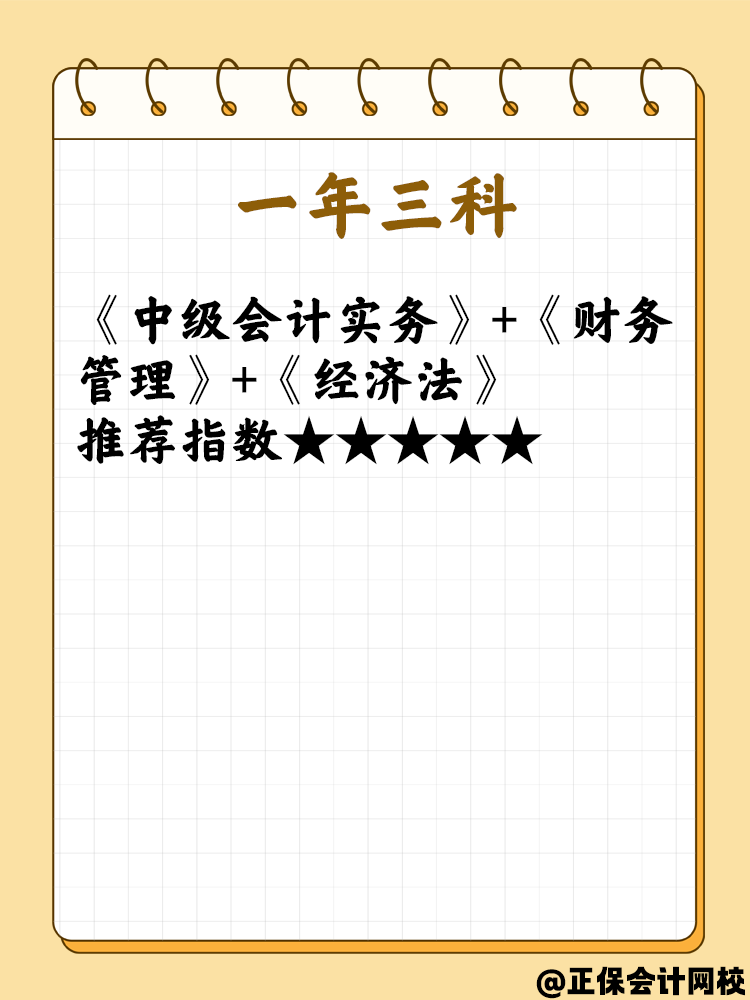 第一次報考中級會計考試  科目如何選擇？