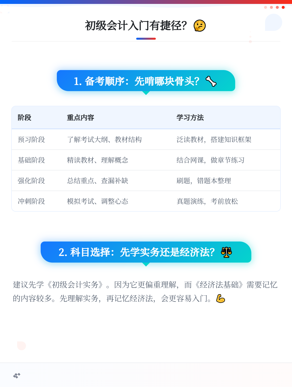 零基礎考生首次備考初級會計，如何快速入門？1